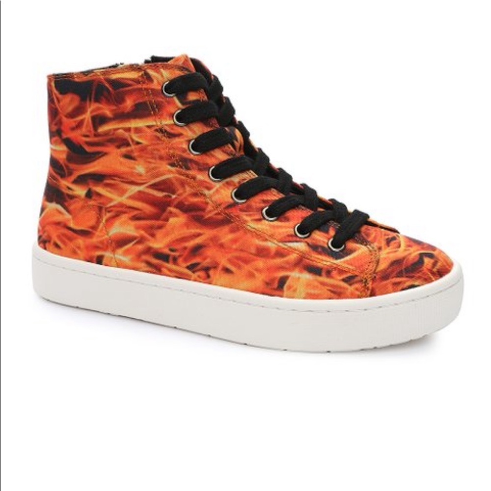NEW Loudmouth Boys En Fuego Sydney Hi-Top Sneaker Size 2
